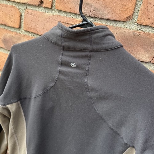 Lululemon Throwback Shape Jacket Full Zip Pocket High Neck Mock Size 10 - Picture 7 of 15
