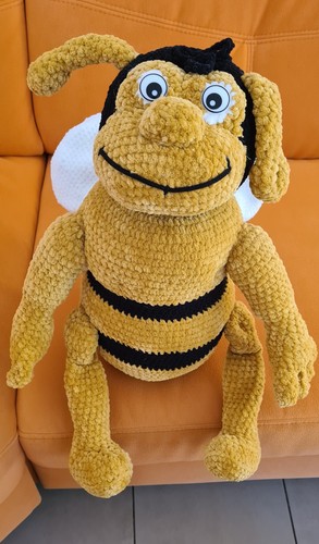Kuscheltier,Handarbeit, Häkelarbeit, Gehäkelte Biene/Hummel ca 50+ cm - Bild 3 von 3