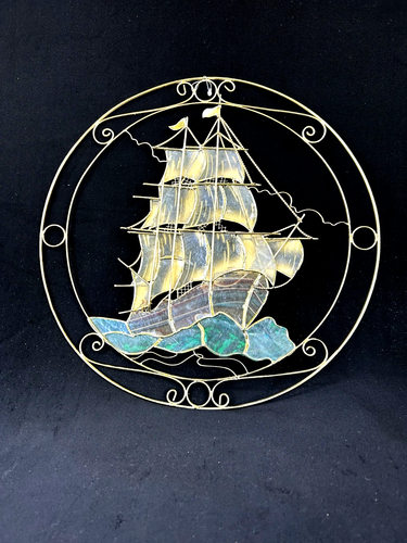 Sonnenfänger Wandbehang Segelboot 13" Durchmesser - Bild 10 von 11