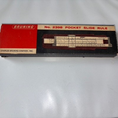 Vintage Bruning  Pocket Scale Ruler No. 2398 