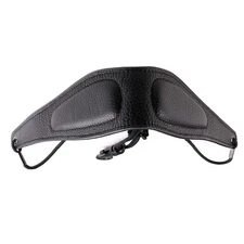 Leather Neck Strap Black For Saxophone Sax with Mountaineering Rope in Comfort