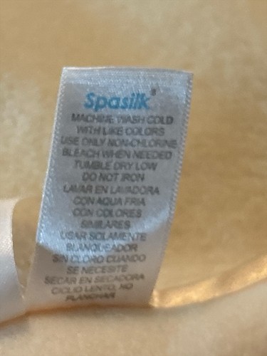 SpaSilk Baby Blanket Chick Butterfly Satin Hem Buttery Yellow Soft 28.5x38.5 in - Picture 6 of 9