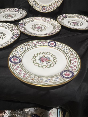 haviland limoges louveciennes Set Of 6 Luncheon Plates 8 5/8 In - Picture 2 of 15