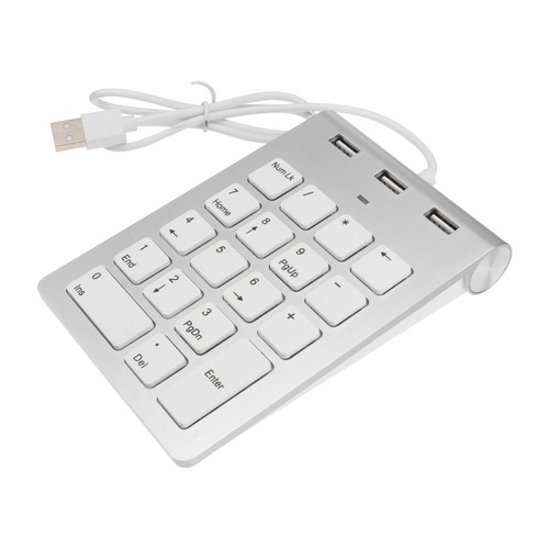 Number Key Metal USB Numpad Ergonomic Single-handed Mechanical Keyboard - Picture 9 of 12