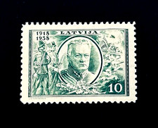 Sello de Letonia - 1938 General Janis Balodis 20ª Independencia Sn 202 MH r32