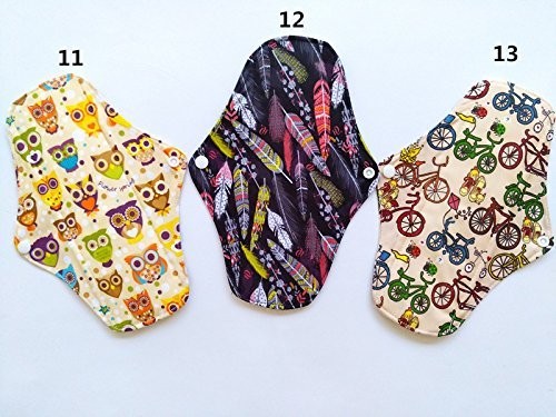 10Pieces 10Inch Reusable Washable Menstraul Pads Sanitary Pads - Picture 5 of 5