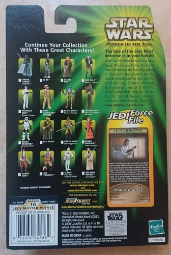 2000 STAR WARS POTJ BESPIN ESCAPE LEIA ORGANA Figure Unopened B4 - Picture 2 of 2