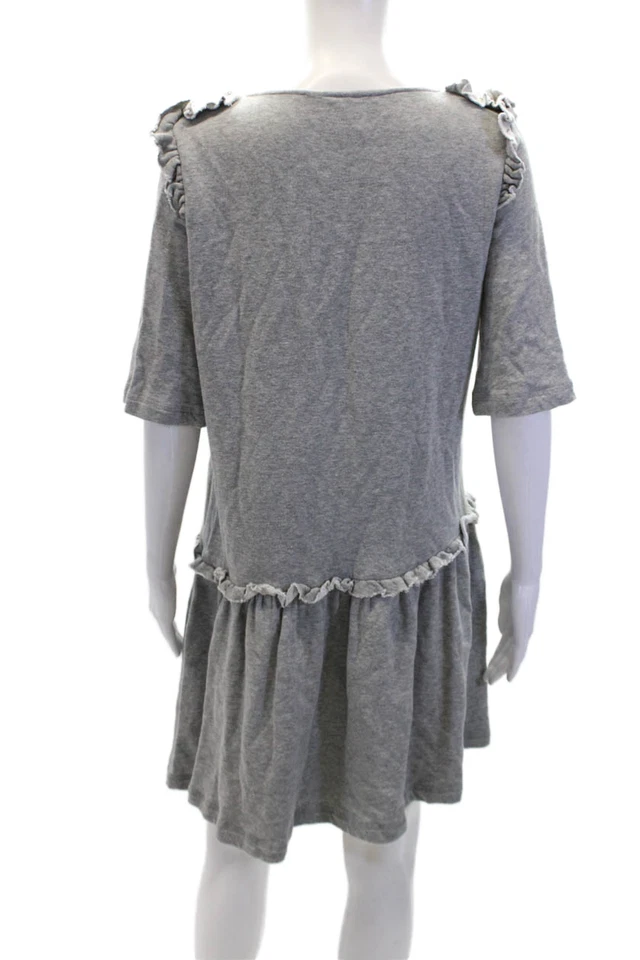 Mini Vestido Karen Walker Runaway Para Mujer Media Manga Línea A Gris Talla 8 Foto 3 de 4