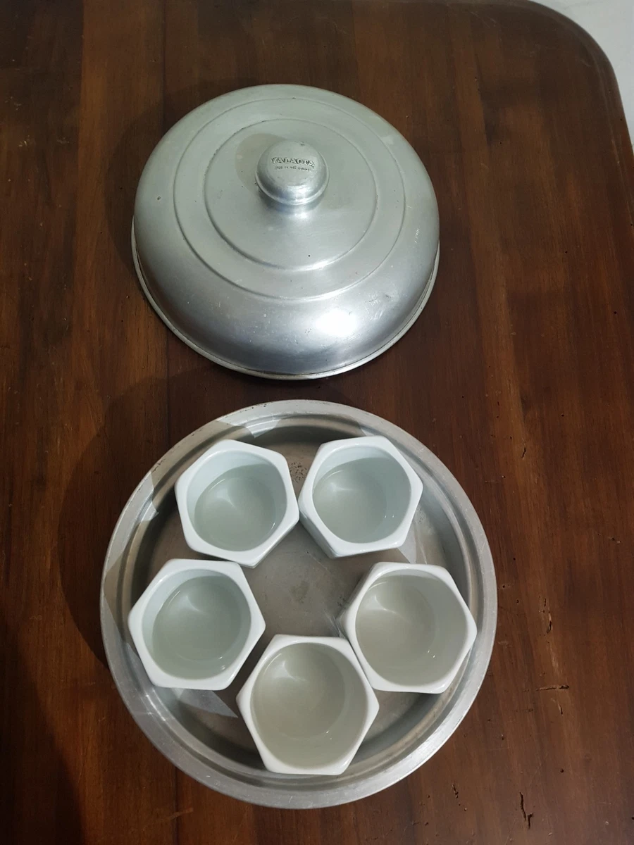 Yaourtière Yalacta Vintage Bleue – Modèle Rare – Avec Pots En Verre