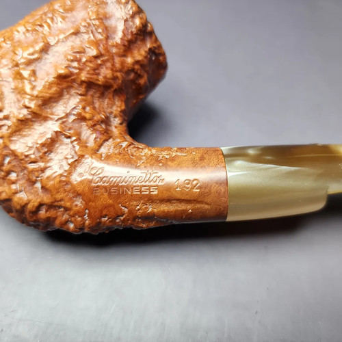 Caminetto Business 192 Rustic Bent Billiard Estate Briar Pipe, Italian Estates - Picture 2 of 11