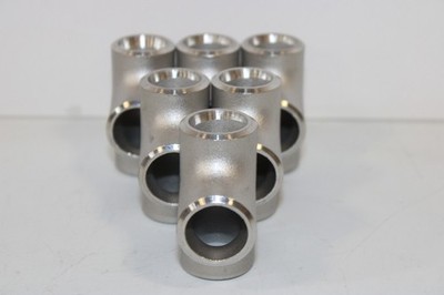 LOT (6) 3/4'' SCH 40S WP316LS ASA403 TEE BUTT WELD NEW