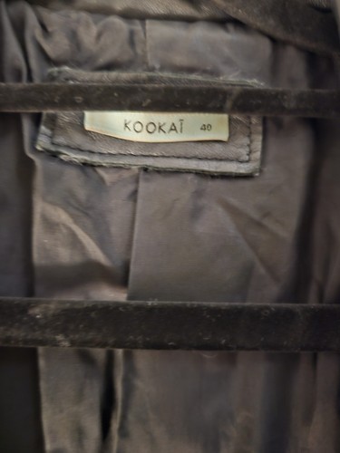 Kookai Leather Jacket Black size 40 Fits AU10 UK10 EU38 - Picture 7 of 13