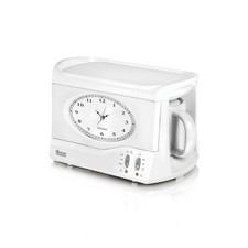 SWAN STM201N Vintage Teasmade with a H: 20.00cm W: 31.00cm D: 19.00cm, White 