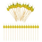 100pcs Praktische Lebensmittel pflücken tragbare Obstpicks Haushalt