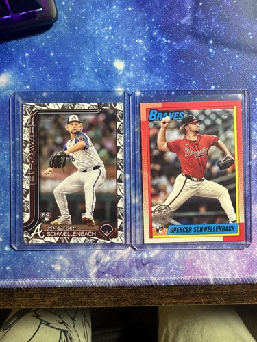 Spencer Schwellenbach Atlanta Braves RC 2025 Topps Series 1 Spring Training 1990 - Picture 1 of 6