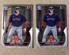 Two (2) Count Lot ROMAN ANTHONY 2023 Bowman Chrome 1st Prospect Card BCP-71
