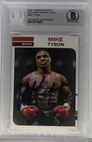 2024 Fiterman Sports Card Mike Tyson On Card Auto