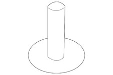 Genuine Ford Front Shield Bolt W717376-S439B