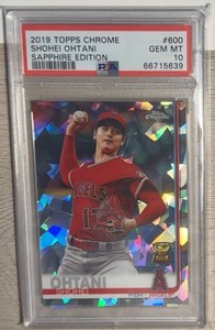 2019 Topps Chrome Sapphire Shohei Ohtani Rookie Cup #600 PSA 10 Gem Mint