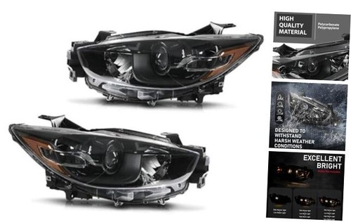 Pair of Headlights Compatible with Mazda CX-5 (submodel: 13-16 Mazda CX-5
