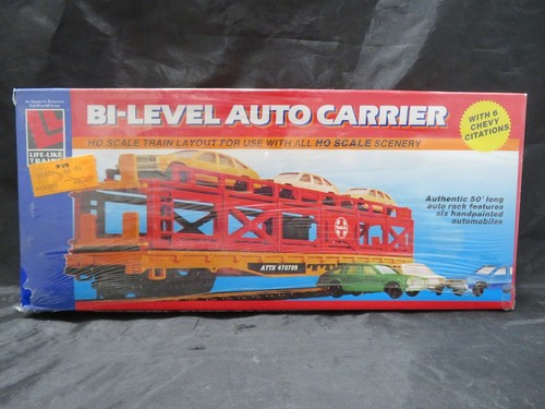 Trenes LIFE-LIKE escala HO SANTA FE TRANSPORTE AUTOMÁTICO DE DOS NIVELES CON 6 vagones Chevy #8089 - Imagen 1 de 7