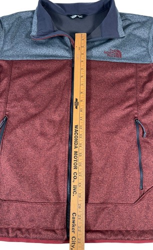 The North Face Canyonwall Jacket Mens XL Burgundy WINDWALL Full Zip Soft Shell - Picture 6 of 15