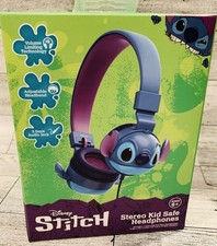 Disney Stitch Stereo Kid-Safe Headphones Wired Music Movie Gaming SHIPS FAST 