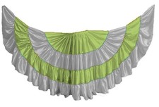 Satin Belly Dance Skirt 25 Yard 4 Tiered Two Tone Ruffle Gypsy Flamenco Costume