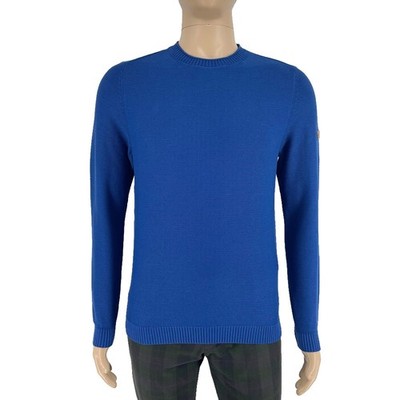 Camel Active Men Navy Blue 100% Cotton Crew Neck Sweater Jumper Size L