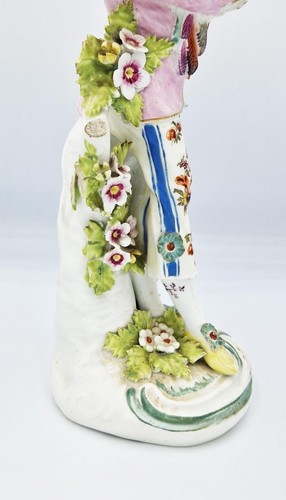 GEORGIAN DERBY PORCELAIN ITALIAN SHEPHERD FIGURE c1760 - Picture 7 of 8