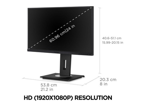 ViewSonic VG245 24 Inch IPS 1080p Monitor Designed for Surface with advanced - Picture 5 of 5