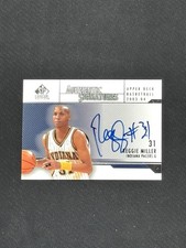 2003-04 SP Signature Edition Signatures #RM Reggie Miller SP AUTO Pacers