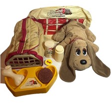 Vtg 1997 Tonka Pound Puppies And Accessories  Blow Up Bed, Carry Bag, Dish, Etc