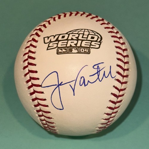 JASON VARITEK (Red Sox) Signed Official 2004 WORLD SERIES Baseball Beckett BAS