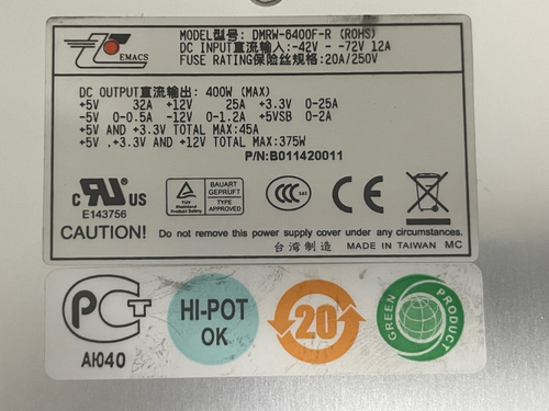 ZIPPY EMACS POWER SUPPLAY MRW-6420P (ROHS) / B000480109 W/DMRW-6350F-R X2 - Picture 6 of 6