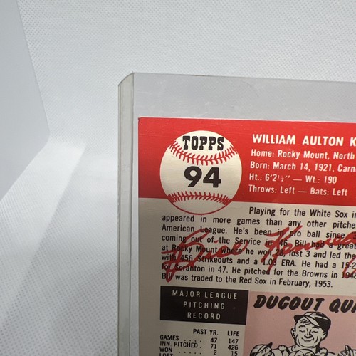 1953 Topps Bill Kennedy #53T-94 Topps Baseball Archives Boston Red Sox VG - Picture 3 of 10