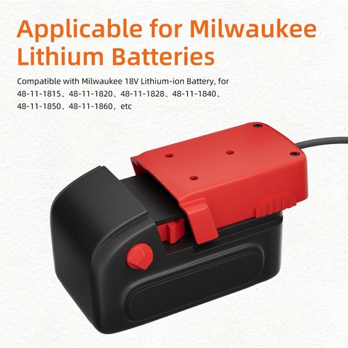 Starlink Mini Mil.Waukee Adattatore Batteria 18V, Starlink Mini Cavo di Alimentazione DC Ad... - Foto 2 di 7
