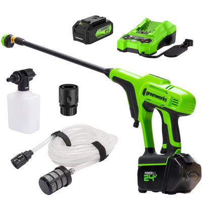 #ad Greenworks 600psi POWERALL Battery Powered Power Cleaner Kit with 4Ah USB $104.99