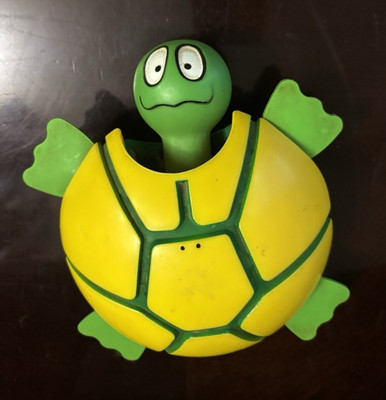 Playskool Vintage Turtle Preschool Toy, Plastic, Yellow Green 1989