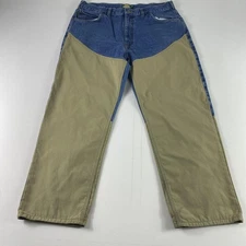 Cabelas Pants Mens 40 Short Blue Denim Khaki Field Hunting Workwear Outdoor Gear