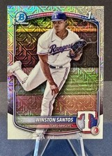2025 Bowman Winston Santos 1st Bowman Chrome Mega Box Mojo Refractor #BCP-121
