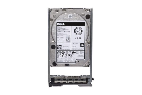 DELL ORIGINAL 1.8TB 10K 2.5" 12GBPS SAS HARD DRIVE with tray