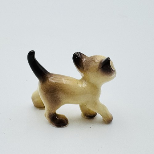 Vintage Hagen Renaker Miniature Siamese Cat Kitten Figurine RETIRED - Picture 6 of 11