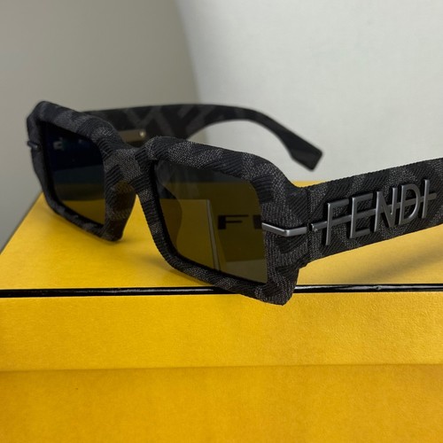 Authentische FENDl Sonnenbrille FE4007 FENDIGRAPHY eckig schwarz Sonnenbrille für Herren - Bild 7 von 12