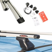 Für Peugeot 307 3/5-Tür 01-08 Silber Alu Dachträger Gepäckträger Fixpunkt