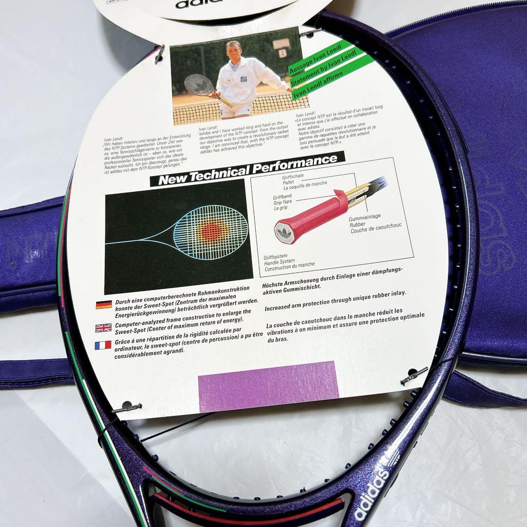 Rare and New] adidas NTP 90 K tennis racket with case | eBay