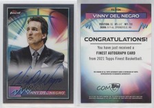 2021 Topps Finest Finest Auto Vinny Del Negro #FA-VDN Auto