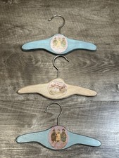 3 Vintage 1930s Child's Wooden Hangers