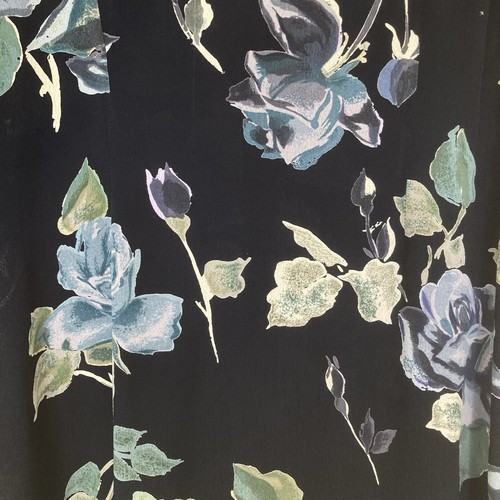 Vintage MONSOON UK 14 Floral Blue Midi Maxi Dress Y2K 90s Retro Sleeveless - Picture 4 of 7