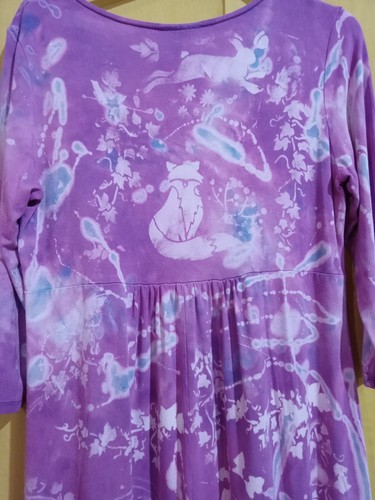 Women's Earth Celebration Tie Dye Lilac Dress Size M - Picture 3 of 9